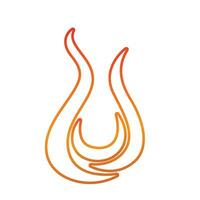 Fire Logo Template  Flame Symbol  Icon Vector