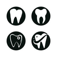 plantilla de vector de diseño de logotipo dental. logotipo de dentista creativo. logotipo vectorial de la clínica dental.