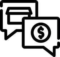 Money Talk Creative Icon Design vector