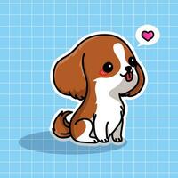 Cute Dog Vector Illustration