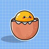 Cute Eggs Vector Illustration