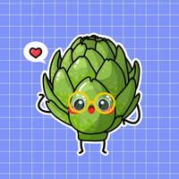 Artichoke Vegetable Vector Illustration