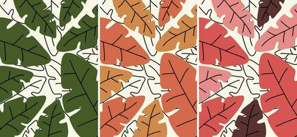 Leaves Pattern Background vector