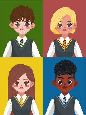 Wizarding School Student Illustration