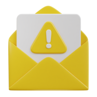 vérifié email sur enveloppe 3d icône png