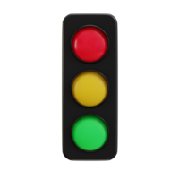 3d traffico leggero icona png