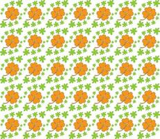 Geometric floral set of seamless patterns. White and black vector backgrounds. Simple illustrations.