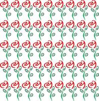 Geometric floral set of seamless patterns. White and black vector backgrounds. Simple illustrations.