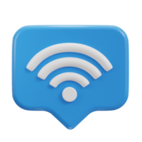 3d Wifi inalámbrico red icono png