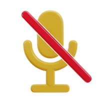 3d mute icon no sound icon png