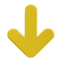 3d down arrow icon png