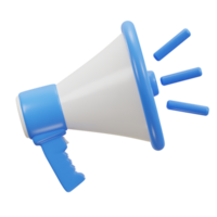 megaphone icon 3d render png