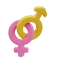 3d vrouw symbool icoon illustratie png