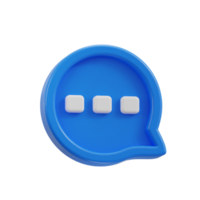 3d chatten Symbol Illustration png