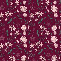 Floral pattern in seamless style. vector