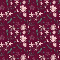 Floral pattern in seamless style. vector