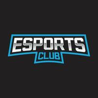 esports club and sports text logo vector