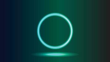 neon ring design, neon circle vector