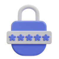 3d password secure icon png