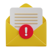 verifiziert Email auf Briefumschlag 3d Symbol png