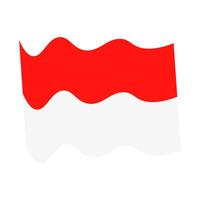 independence Indonesian flag, icon ellements illustration vector