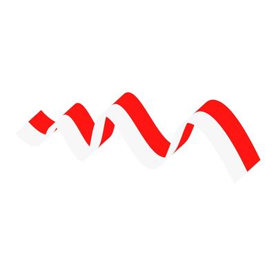 independence Indonesian flag, icon ellements illustration