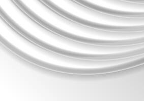 Grey glossy smooth waves abstract background vector