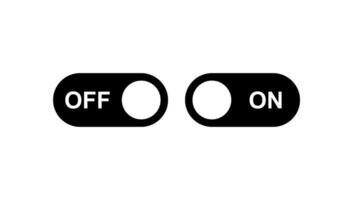 simple icon of on and off button vector