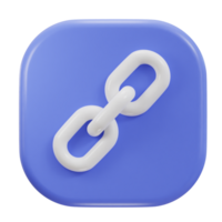 link chain icon 3d render png