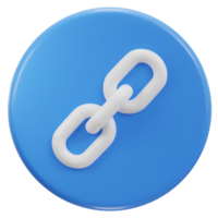 link chain icon 3d render png