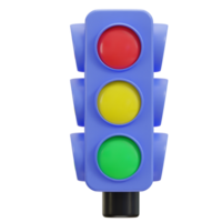 3d traffic light icon png