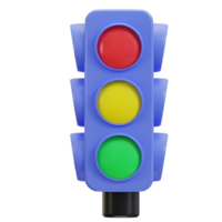 3d traffico leggero icona png