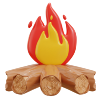 3d Lagerfeuer Symbol Illustration png