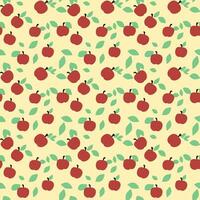 seamless pattern with apples vector