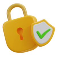 3d security verified icon png