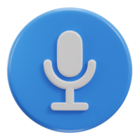 3d Podcast Mikrofon Symbol png
