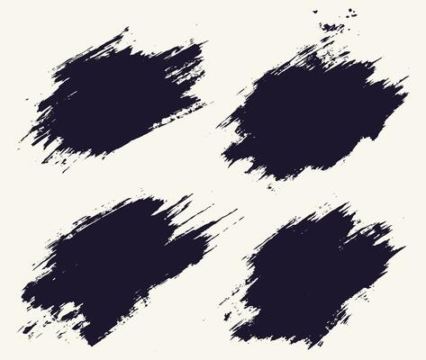 Collection of abstract brush stroke texture