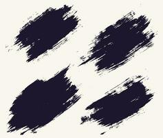 Paint brush stroke vector grunge template