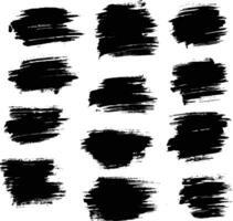 Brush strokes scribble collection vector