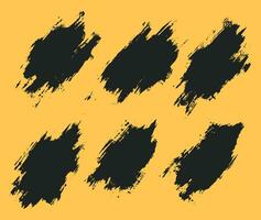 Ink abstract grunge paintbrush background vector