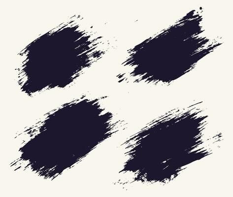 Bundle of grunge texture vector brush