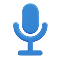 3d Podcast microphone icône png