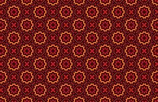 Dark red and orange color textile fabric design pattern vector