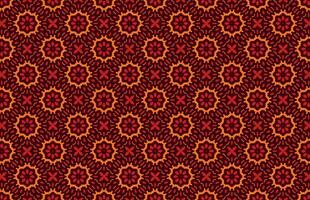 Dark red and orange color textile fabric design pattern vector