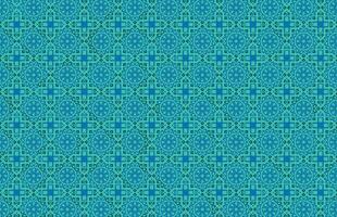 Blue color geometric tile pattern design vector