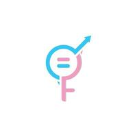 Gender equality symbol icon vector illustration