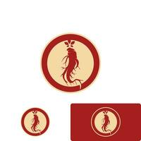 Ginseng vector icon illustration design