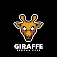 Giraffe mascot logo vector