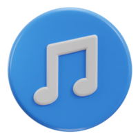 3d music icon png