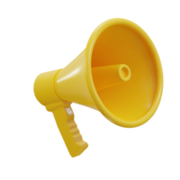 megaphone icon 3d render png